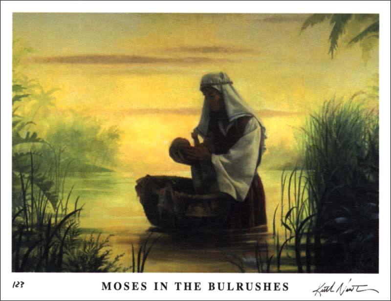 Keith Newton Moses in the Bulrushes ChristCentered Art