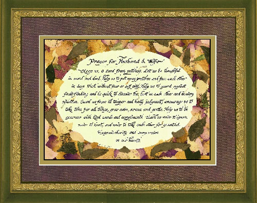 husband and wife. A Prayer for Husband and Wife