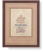 Timothy Botts art print: As For Me and My Family