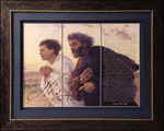 Framed He's Alive by Eugene Burnand