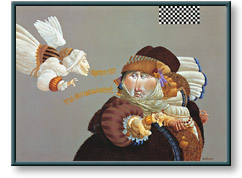 James Christensen art print: Visitation/Preoccupation