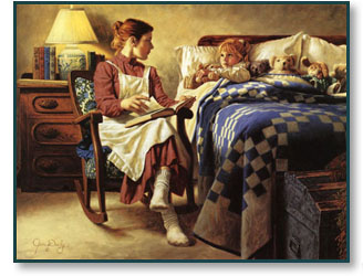 Jim Daly art print: Bedtime Story