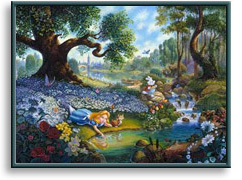 Tom duBois art print: Alice's Magical Journey in Wonderland