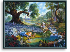 Tom duBois art print: Alice's Magical Journey in Wonderland