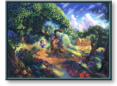 Tom duBois art print: Snow White's Magical Forest
