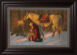 Framed Large Textured Edition Mahogany
