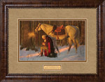 Framed Small Edition - Walnut Frame with Saddle brown and Spice Brown Mat