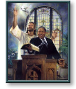 Nathan Greene art print: Preaching the Word