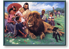 Nathan Greene art print: The Lion and the Lamb