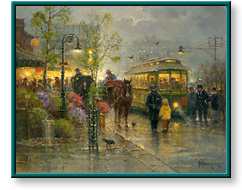 Showers Along the Trolley Line by G. Harvey