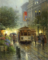 Cable Cars on Powell Street by G. Harvey