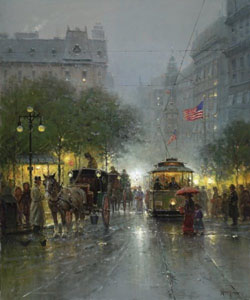 Evening on Broadway by G. Harvey
