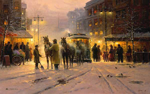Evening on the Boulevard by G. Harvey