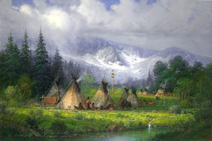 Peaceful Encampment by G. Harvey