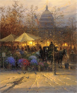 Vendors on the Avenue by G. Harvey