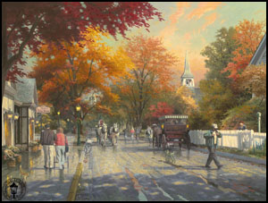 Thomas Kinkade - Autumn on Mackinac Island