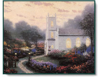 Thomas Kinkade - Blossom Hill Church