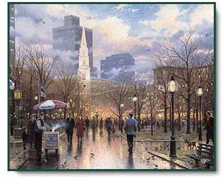 Thomas Kinkade - Boston - Evening Stroll