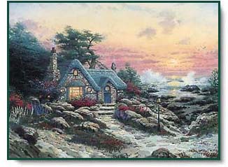 Thomas Kinkade - Cottage by the Sea