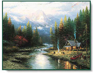 Thomas Kinkade - End of a Perfect Day II