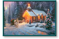 Christmas Chapel by Thomas Kinkade