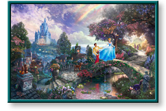 Cinderella Wishes Upon a Dream by Thomas Kinkade