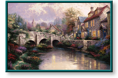 Cobblestone Brooke by Thomas Kinkade