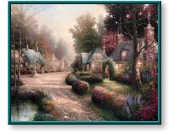 Cobblestone Lane by Thomas Kinkade