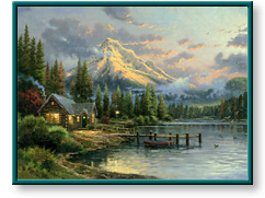 Lakeside Hideaway by Thomas Kinkade