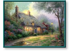 Moonlight Cottage by Thomas Kinkade