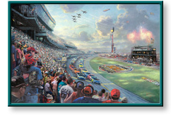 Nascar Thunder - The 50th Running of the Daytona 500 by Thomas Kinkade