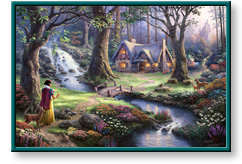 Snow White Discovers the Cottage by Thomas Kinkade