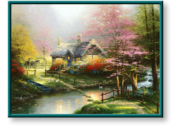 Stepping Stone Cottage by Thomas Kinkade