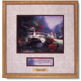 Thomas Kinkade - Broadwater Bridge - open edition inspirational art print