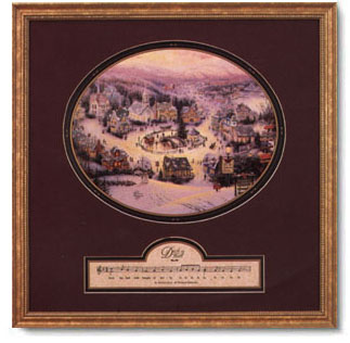 Thomas Kinkade - Deck the Hall - open edition inspirational art print