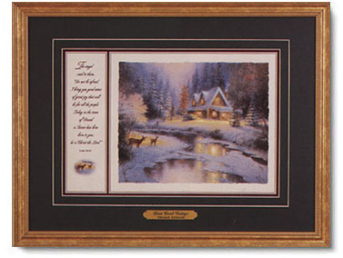 Thomas Kinkade - Deer Creek Cottage - open edition inspirational art print