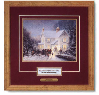Thomas Kinkade - Evening Carolers - open edition inspirational art print