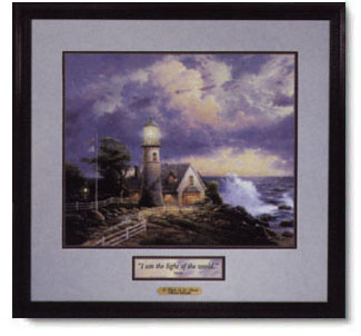 Thomas Kinkade - A Light in the Storm - open edition inspirational art prints
