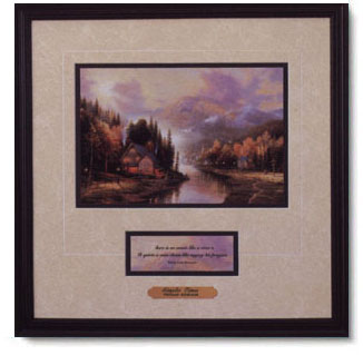Thomas Kinkade - Simpler Times Music River - open edition inspirational art print