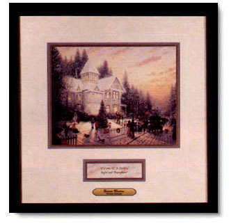 Thomas Kinkade - Victorian Christmas - open edition inspirational art print