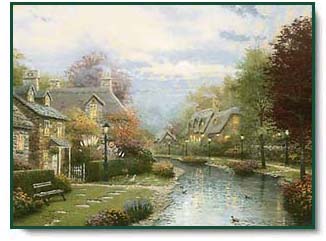 Thomas Kinkade - Lamplight Brooke