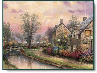 Thomas Kinkade - Lamplight Lane