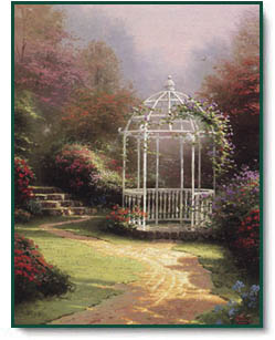 Thomas Kinkade - Lilac Gazebo