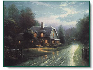 Thomas Kinkade - Moonlight Lane I