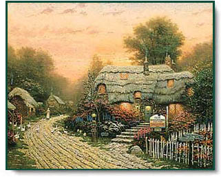 Thomas Kinkade - Olde Porterfield Tea Room