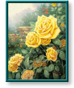 Thomas Kinkade - A Perfect Yellow Rose