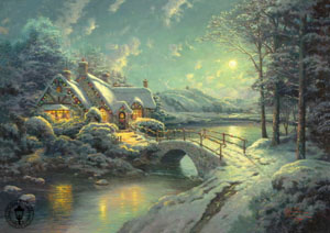 Christmas Moonlight by Thomas Kinkade