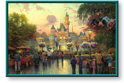 Disneyland 50th Anniversary by Thomas Kinkade