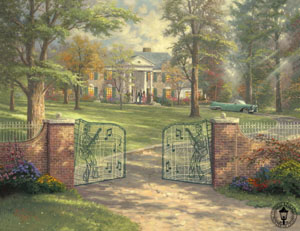 Graceland 50th Anniversary by Thomas Kinkade