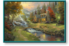 Mountain Paradise by Thomas Kinkade